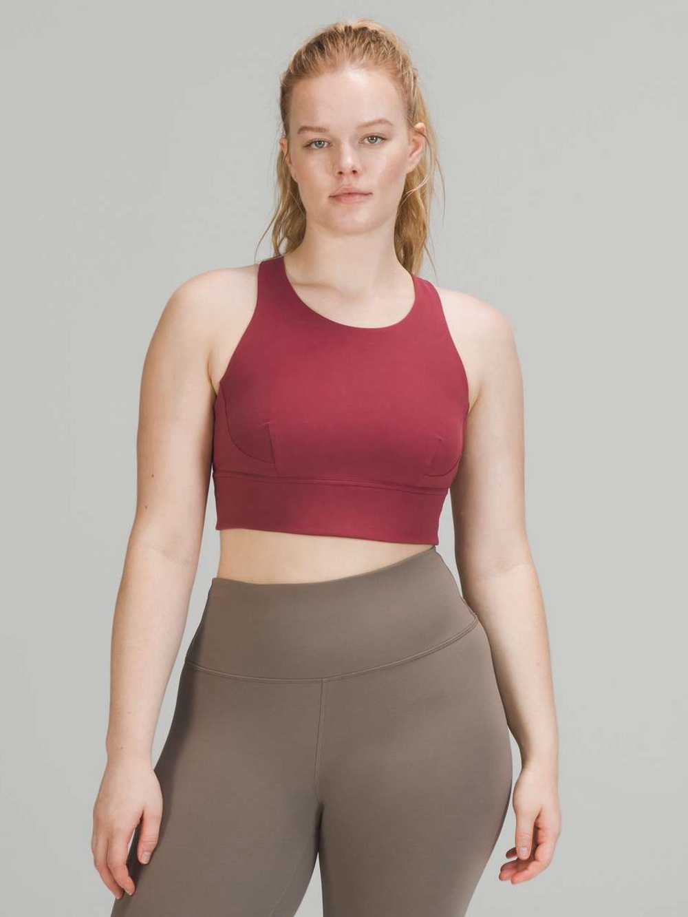 Lululemon Wunder Train Long-Line Bra *Medium Support in Mulled Wine Size 8